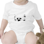 Adorable white Maltese puppy dog Baby Bodysuit