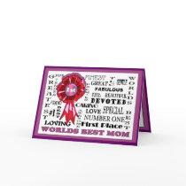 Adorable Word Collage Front Worlds Best Mom Card#3