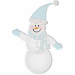 Adorably Cute Snowman Cut Out