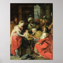 Adoration des Magi, 1626-29 Poster