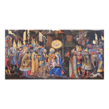 Adoration des Magi Cartes De Vœux Avec Photo