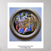 Adoration des Magi Tondo par ATF Filippo Lippi Posters