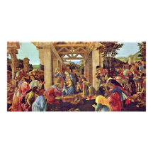 Adoration des Magi (Washington) par Botticelli Modèle Pour Photocarte