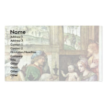 Adoration Of The Magi By Luini Bernardino Business Card Template