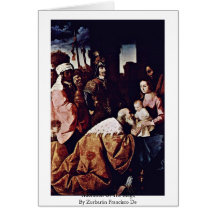 Adoration Of The Magi,  By Zurbarán Francisco De Cards