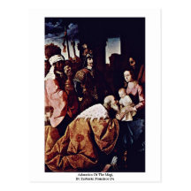 Adoration Of The Magi,  By Zurbarán Francisco De Post Card