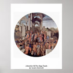 Adoration Of The Magi Tondo By Sandro Botticelli Poster