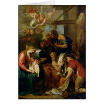 Adoration of the Shepherds 2 Greeting Cards