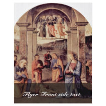 Adoration Of The Shepherds By Perugino Pietro Full Color Flyer
