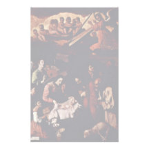 Adoration Of The Shepherds,  By Zurbarán Francisco Stationery Paper