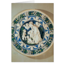 Adoration of the Virgin with St. John Greeting Cards