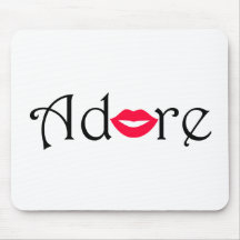 Adore with a Kiss Mousepad