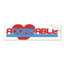Adorkable Adorable Dork Bumper Stickers
