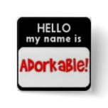 aDORKable Pinback Buttons