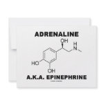 Adrenaline A.K.A. Epinephrine (Chemistry) Custom Invitations