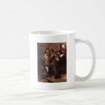 Adriaen Brouwer Smoking Men Coffee Mugs