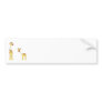 Adult and Baby Giraffe. Cartoon Bumper Stickers