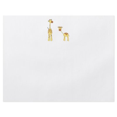 Adult and Baby Giraffe. Cartoon Flyers by Animal_Art_By_Ali