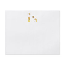 Adult and Baby Giraffe. Cartoon Flyers