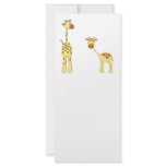 Adult and Baby Giraffe. Cartoon rack cards