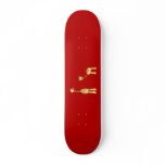 Adult and Baby Giraffe. Cartoon Custom Skate Board