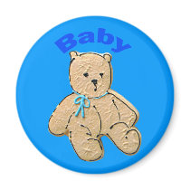 Adult Baby Boy Baby Bear Magnet
