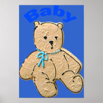 Adult Baby Boy Baby Bear Print