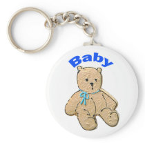 Adult Baby Boy Bear Key Chain