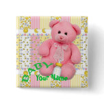 Adult Baby Pastel Bear and Bottle Button