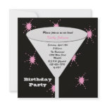 Adult Birthday Party Invite -- Her Birthday Toast