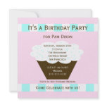 Adult Birthday Party Invites -- Birthday Cupcake