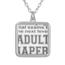 ADULT DIAPERS HUMOR T-SHIRTS AND GIFTS PENDANT