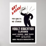 Adult Education Classes 1938 WPA Posters