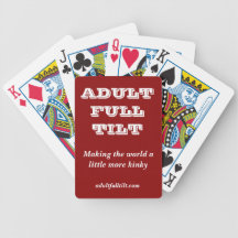 Adult full tilt playing cards