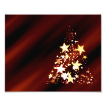 Advent Star Christmas Christmas Tree Poinsettia Photographic Print