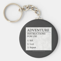 Adventure Instructions Keychain