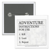 Adventure Instructions Pinback Buttons