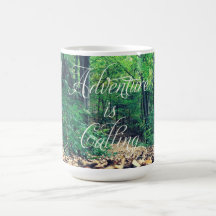 Adventure is calling coffee mug