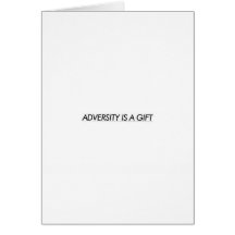 adversity greeting card