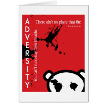 Adversity ~ Uncle Remus Quotation Greeting Card