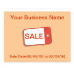 Advertise Sale Postcard