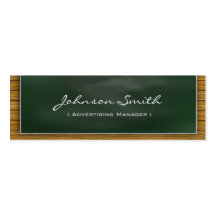 Advertising Manager - Cool Blackboard Personal Business Card Template