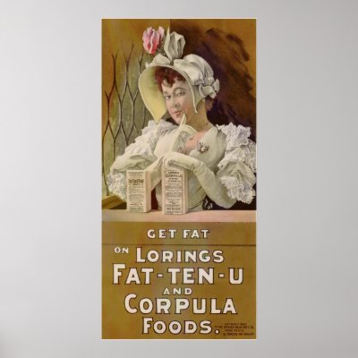 Advertising Poster for Get Fat Food Tablets by MyOtherPlanet