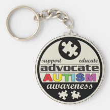 Advocate Autism Awareness Keychains