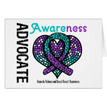 Advocate Awareness Mosaic Heart Domestic Violence