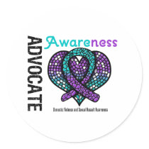 Advocate Awareness Mosaic Heart Domestic Violence