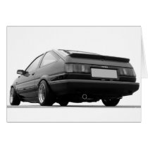 AE86 Black & White Cards