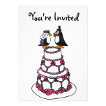 AE- Cartoon Penguins Bridal Shower Invitations