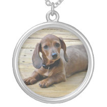 AE- Puppy Dachshund Necklace
