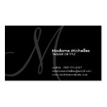 aerial initial business card template